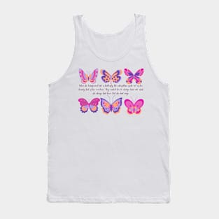 Aesthetic butterfly quote Tank Top